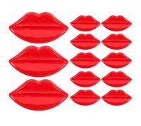 EXCEART 100Pcs Sew on Big Lips Buttons Plastic Decorative Lip Shape Buttons for DIY Crafting Garment Accessories for Clothing Sewing Projects