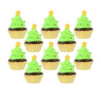 EXCEART 10pcs Artificial Cupcake Model Realistic Fake Cake Decor for Home Decoration Photography Props and Dessert Displays for Staging and Costumes
