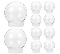 EXCEART 10pcs Globe Kits for Crafting Fillable Globes for Christmas Decorations Lightweight Easy to Use Create Unique Crafts Glitter