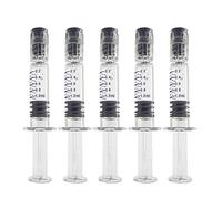 EXCEART 10PCS Luer Lock Syringe 1ml Universal Borosilicate Glass Syringe Sterile for Hospital Clinic Cosmetic Surgery