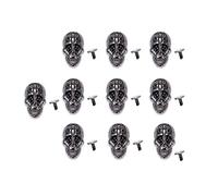 Exceart 10Pcs Skull Ghost Rivet Stud Punk Spikes Buttons for Leathercraft Bracelets Bags Belts Clothes Jackets Jeans Shoes