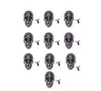 Exceart 10Pcs Skull Ghost Rivet Stud Punk Spikes Buttons for Leathercraft Bracelets Bags Belts Clothes Jackets Jeans Shoes