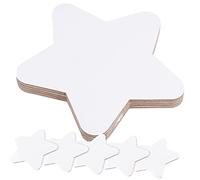 EXCEART 10pcs Small Cotton Canvas Boards 15x15cm Round Corner Star Shape Painting Panels DIY Blank Art Boards for Acrylic and Oil Painting Beginners Artists Craft Supplies