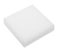 EXCEART 10pcs Woven Mesh Sheet Plastic Mesh Buckram Bag DIY Material Needlepoint Blank Canvas DIY Bag Mesh Braid Accessories Bag Making Crafting Supplies, 8.00X8.00X0.10CM, White