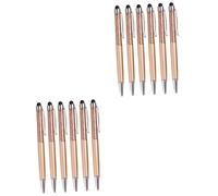 EXCEART 12pcs Crystal Stylus Pen Glitter Gel Diamond Stylus Pen for Touchscreen Metallic for School Office Stationery