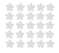 EXCEART 150Pcs Christmas Wooden Buttons White Snowflake Button DIY Small Size Buttons Simple Sewing Mini Buttons Decoration for Knitting Sewing DIY Scrapbook Crafts Xmas Decor 18 mm