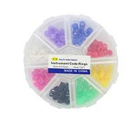 EXCEART 160pcs Dental Color Code Rings Multi- Color Universal Silicone Dental Instrument Autoclavable Disinfection Orthodontic Accessory for Dental Clinic