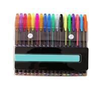 EXCEART 18 Neon Colour Gel Pens Assorted Set for Drawing Painting Crafting Hand-Made Cards Sketching and Study Notes 1.0mm Fine Tip for Smooth Writing