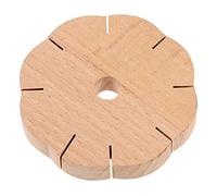 EXCEART 1pc Rope Knitting Machine Bracelet Braiding Tool Cord Braid Disc Knitting Tools Board Braiding Disk Bracelet Kit Round Braid Loom Woven Bracelet Wooden Knitter Natural Making Tools