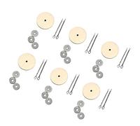 EXCEART 20 Set Doll Making Joints Wooden DIY Bear Doll Joint Bolts Toy Making Material for DIY Doll Toy Lover 45MM