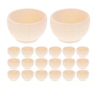 EXCEART 20Pcs DIY Unfinished Wood Bowls for Crafts, Mini Decorative Wooden Bowls for Home DéCor and Personalization