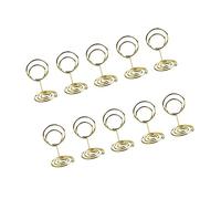 EXCEART 20pcs Peacock Memo Holders High Metal Tabletop Photo Clips for Weddings Birthdays Graduations and Home Decor