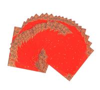 EXCEART 20pcs -Style Red Rice Paper Fu Character Wall Stickers for Chinese Year Party Decorations Lightweight Xuan Paper for Calligraphy and Art for Festive Writing and Drawing