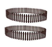 EXCEART 2pcs Miniature Garden Fence Wooden Picket Fence Garden Gate Decorations 90cm x 5cm for Micro Landscape Succulent Pot Dollhouse Shadowbox Scene