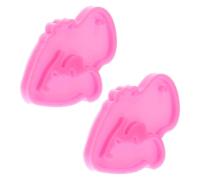 EXCEART 2pcs Silicone DIY Mold for Keychain Pendant and Jewelry Making, Non-Stick and Easy to Clean Silicone Resin Molds, for DIY Crafts and Handmade Meaningful Gifts
