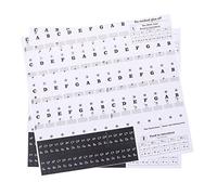 EXCEART 2pcs Transparent Piano Keyboard Stickers Removable Note Labels for Electronic Organ Easy Application for Beginners and Damage Black