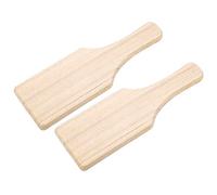 Exceart 2pcs Wooden Clay Paddles Mud Tool Board Cover Pottery Wooden Sculpture Pad Ceramic Art Modeling Tool Accessories