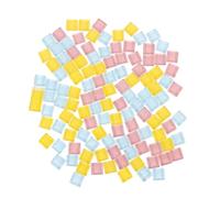 EXCEART 300pcs Glass Mosaic Tiles for Crafts DIY Art Materials Iridescent Stained Glass Stones Creative Handmade Accessories Picture Frames Home Decor Colourful Mosaic Patches Bulk