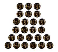 EXCEART 300pcs Tibetan Buddhist Mantra Om mani Padme hum Six-Word Chinese Feng Shui Pi Yao Pixie Good Luck Wealth Money Amulet Bead Charms for Men Bracelet Necklace Jewelry Making, 0.8x0.8cm, Acrylic,