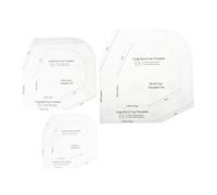 EXCEART 3pcs Bowl Cozy Pattern Templates Bowl Mat Patchwork Acrylic Rulers DIY Supplies Sewing Ruler Templates for Quilting