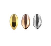 EXCEART 3Pcs Single Top Fang Tooth Grills Cap Cosplay Vampire Fangs Werewolf Fangs Teeth Decoration for Outdoor Party Home Golden Silver Gold