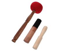 EXCEART 3pcs Wooden Singing Bowl Mallet Striker for Hand Hammered Yoga Mindfulness Bowl Accessories
