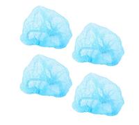Exceart 40pcs Disposable Surgical Hat Non Woven Scrub Cap Hair Head Cover Net Doctor Nurse Cap for Women Men Medical Service Makeup (Blue) Hair Nets for Catering
