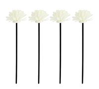 EXCEART 4pcs Aroma Rattan Diffuser Sticks with Simulated Flower Fragrance Volatile Sticks for Home Decoration for Living Bedroom Kitchen Bathroom