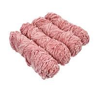 EXCEART 4pcs Chenille Thread Wool for DIY Scarf Weaving Velvet Yarn for Hat Blanket Shawl Knitting Flesh Pink