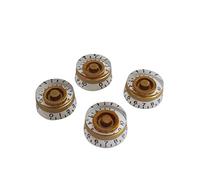 EXCEART 4pcs Large round String Button Guitar Volume and Tone Knobs Control Replacement for Electric Guitar Parts