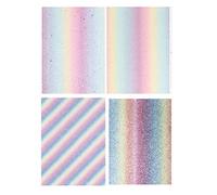 EXCEART 4pcs Leather Fabric Genuine Leather Earring Synthetic Leather Bows Faux Leather Glitter Earrings Jewelry Leather Scrapbooking Materials DIY Bag Leather Fake A4
