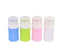 EXCEART 4pcs Silicone Travel Bottles Leakproof Containers for Cosmetics Lotions and Shampoo Lightweight Portable Green for Daily Use and Travel