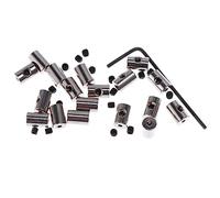 EXCEART 50pcs Locking Pin Backs Durable Silver Pin Keepers for Badges Insignia and Collectibles Essential Tool Sturdy and Secure Fasteners