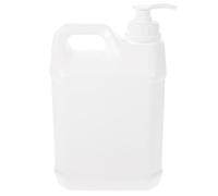 EXCEART 5L Pump Bottle Refillable Dispensing Container with Wide Opening and Anti-Leak Seal for Lotion Soap Sterilization Liquid Storage Easy Press Hdpe