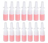EXCEART 5ml Nasal Spray Bottle (50 Pcs) | Pink Empty Travel Bottles for Skincare | Refillable PET Fine Mist Atomiser with 18mm Calibre Nozzle