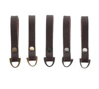 EXCEART 5pcs Leather Zipper Pull Zip Puller Tags Fixer Pull Replacement Zipper Heads Leather Zip Pendant Puller for Luggage Handbags Bags Trouser Broken Jacket Repair Coffee