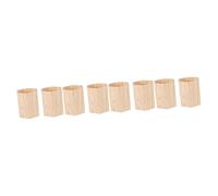 EXCEART 8 Pcs Wooden Pen Holders Makeup Organizer Box Case Pen Holder for Desk Cute Pens + Pencil General Pencil Rustic Decor Wooden Pot Solid Wood Organize Box Dispenser Makeup Brush Gift