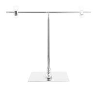 EXCEART Adjustable T Shaped Poster Stand with Clip Metal Banner Holder for Desktop Tabletop Store Display Indoor Outdoor Advertising Signs