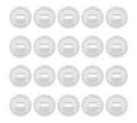 EXCEART Aromatherapy Candle Labels 20Pcs Dust Covers for Votive and Scented Candle Tins Protective Vinyl Stickers 2.36 Inch Lightweight Paper for Home Decor