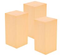 EXCEART Basswood Carving Block 3.9X1.97X1.97 Inch Square Wood Model Material for DIY Crafts Whittling Hand-Carved Art Projects