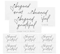 EXCEART Beyond Grateful Cards 100Pcs with Envelope Shopping Card Small Thank Decor Paper Business Thank You Business s Present Paper Present s for
