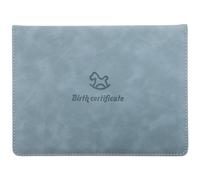 EXCEART Birth Certificate Protection Case Artificial Leather Newborn Document Holder Sleeve Organizer for Baby Certificate Storage 8.9X6.3 Inches