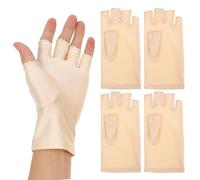 EXCEART Breathable Uv Resistant Half Finger Sunscreen Gloves for Men and Women with Touchscreen Compatibility Lightweight Finger Covers for Outdoor Cycling and Sports