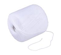 EXCEART Cotton Knitting Thread White Crochet String Cords Quilting Embroidery Threads DIY Crochet Cotton Yarn Roll for Clothes Macrame Art Projects