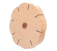 EXCEART DIY Braiding Disc Set Wooden Kumihimo Braiding Disk Braiding Plate Braiding Loom Braiding Board Weaving Tools Rope Braid Tools for DIY Crafts Bracelet Cord Braid Disc