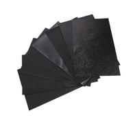 EXCEART Faux Leather Sheets Sewing Leather Sheets for DIY Crafts Making Purses Book Covers Not Easily Break Not Easily Crease Black 8Pcs