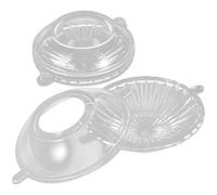 EXCEART Floating Candle Mold Set - 2Pcs Round Plastic Molds for DIY Candle Making Ideal for Tealight Soap Crafts Easy Release for Creative Projects