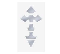 EXCEART Guitar Fingerboard Sticker Fretboard Inlay Stickers Cross Style Carved Design for Electric Acoustic Guitar Beginners Students Adults