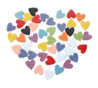 EXCEART Heart Mosaic Tiles Ceramic Pieces for Crafts 2.2X2.3Cm DIY Mosaic Hearts for Home Decoration and Jewelry Making 200G Bulk Pack