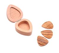 EXCEART Heart-shaped Case Guitar Pick Box for Acoustic Guitar Collection Holder Storage Box Plectrums